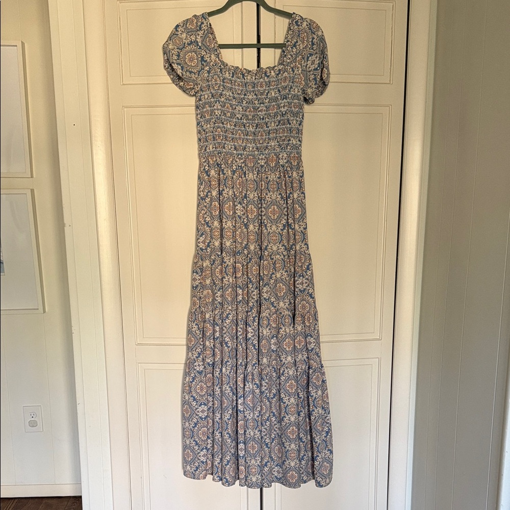 Floral Blue Maxi Dress
